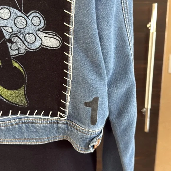 Mini Mouse Stretch Kid's Denim Jacket Size Kid's XL 14/16